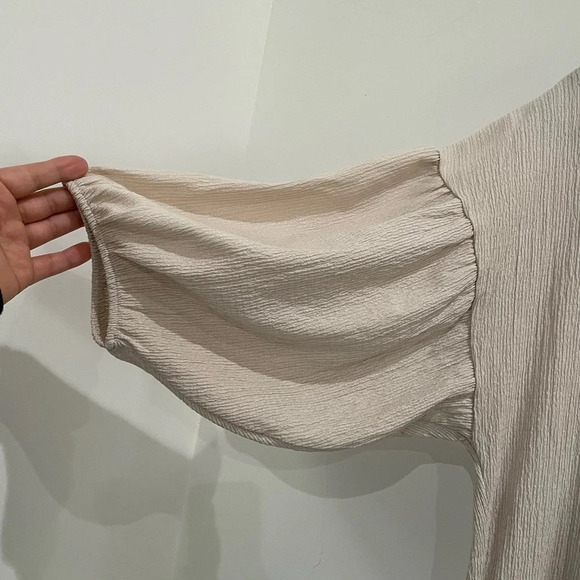 ZARA Voluminous textured weave dress - Picture 8 of 10